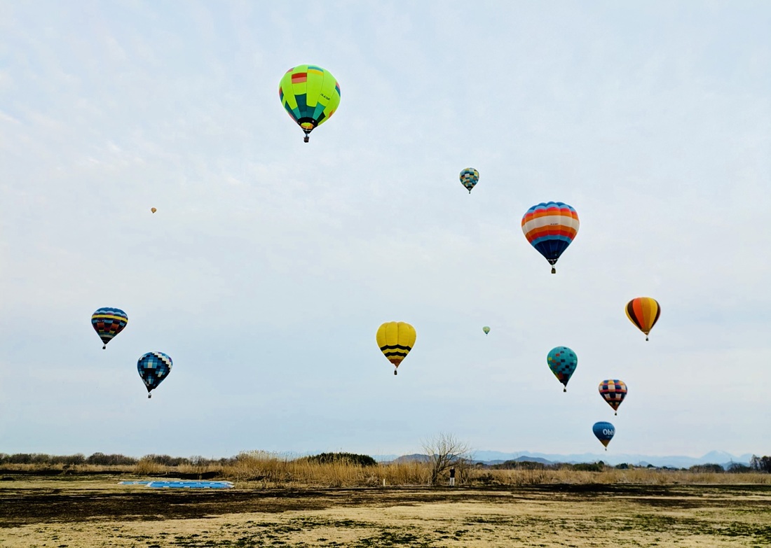 Japanese universities balloon competition 2025 Flying in Watarase