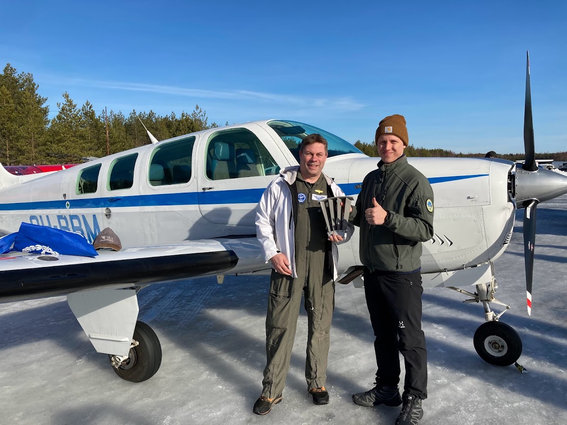 aircraft on snow in finland